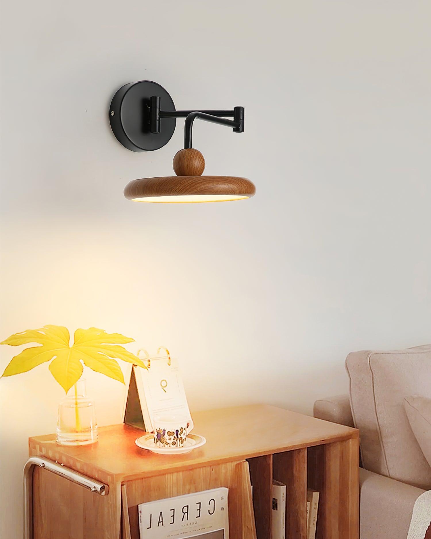 Nella Wooden Wall Light - Lamp Copper