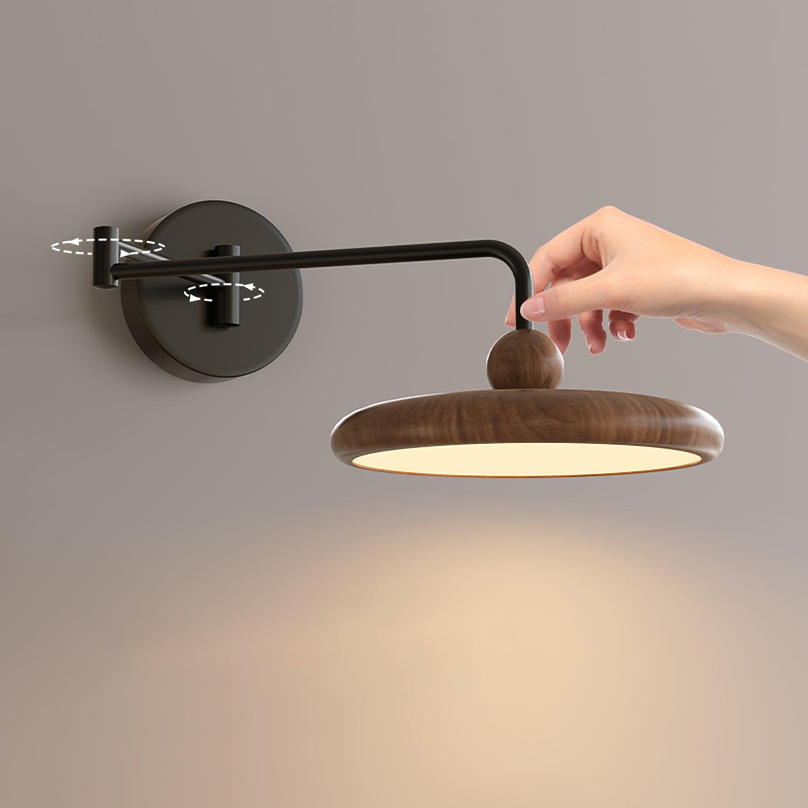 Nella Wooden Wall Light - Lamp Copper