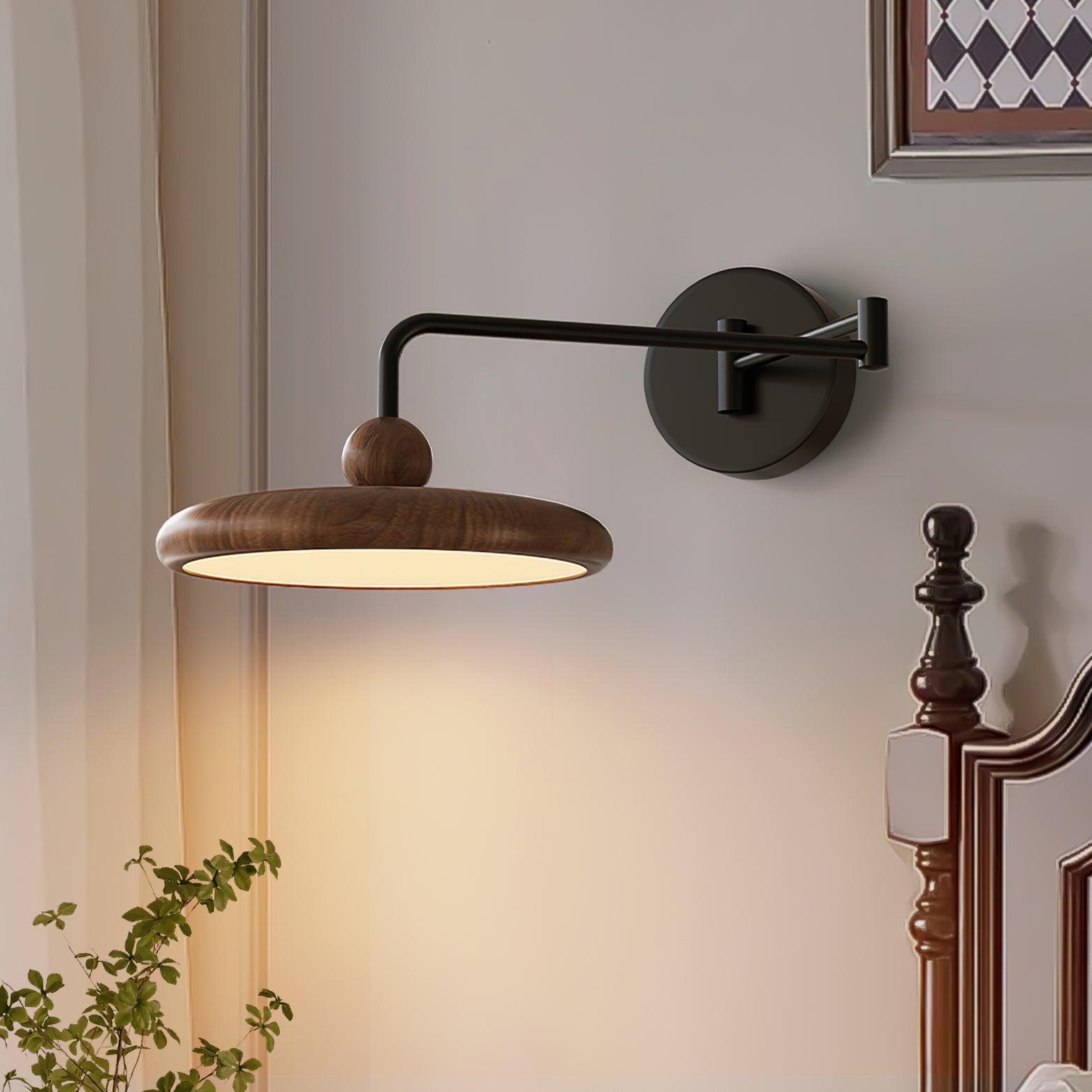 Nella Wooden Wall Light - Lamp Copper