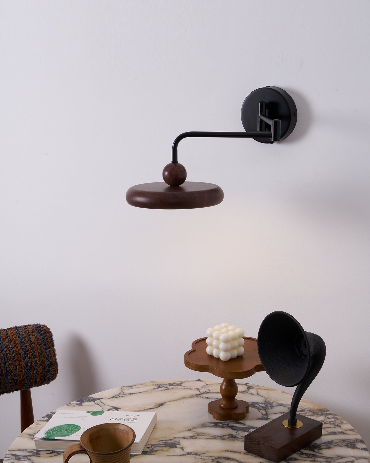 Nella Wooden Wall Light - Lamp Copper