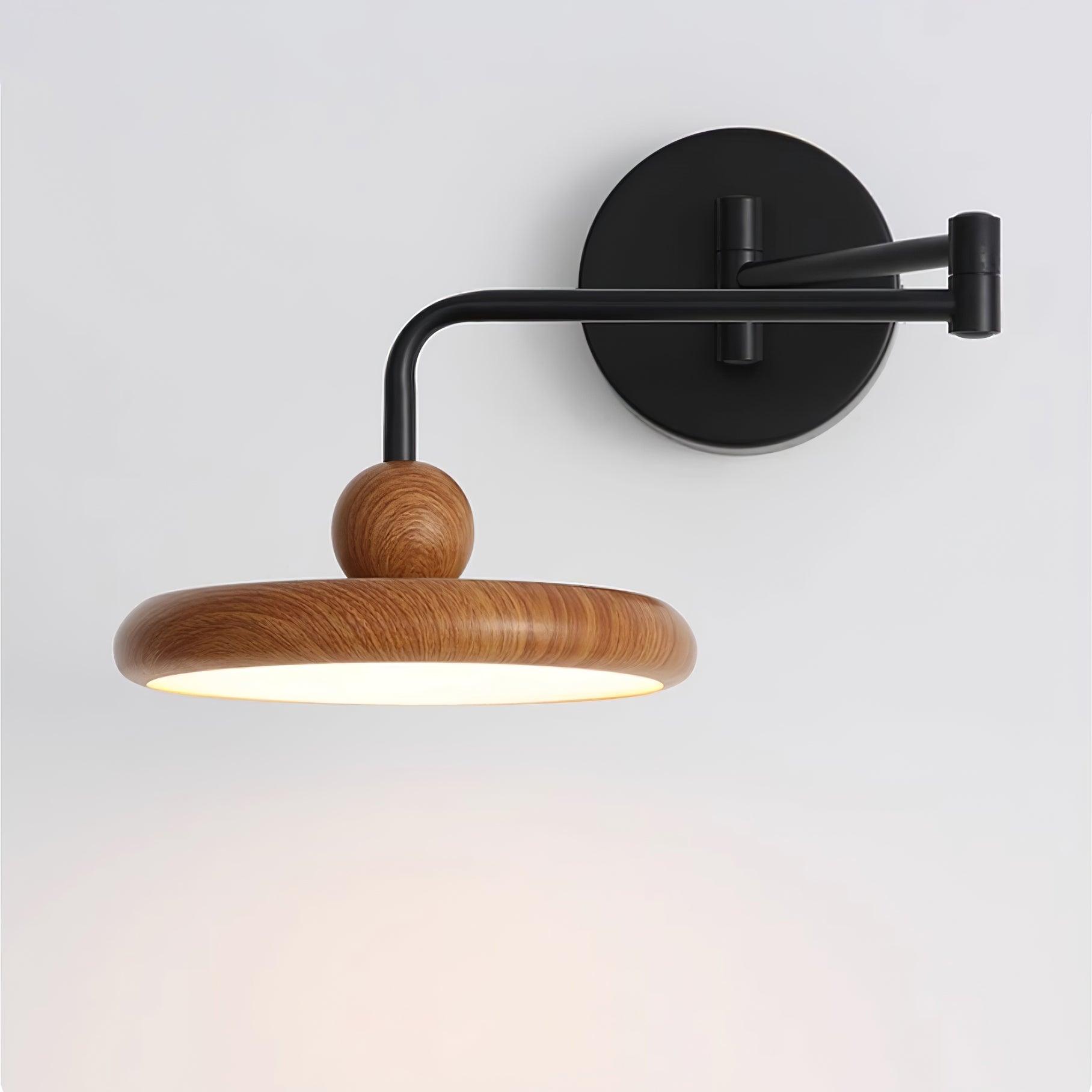 Nella Wooden Wall Light - Lamp Copper