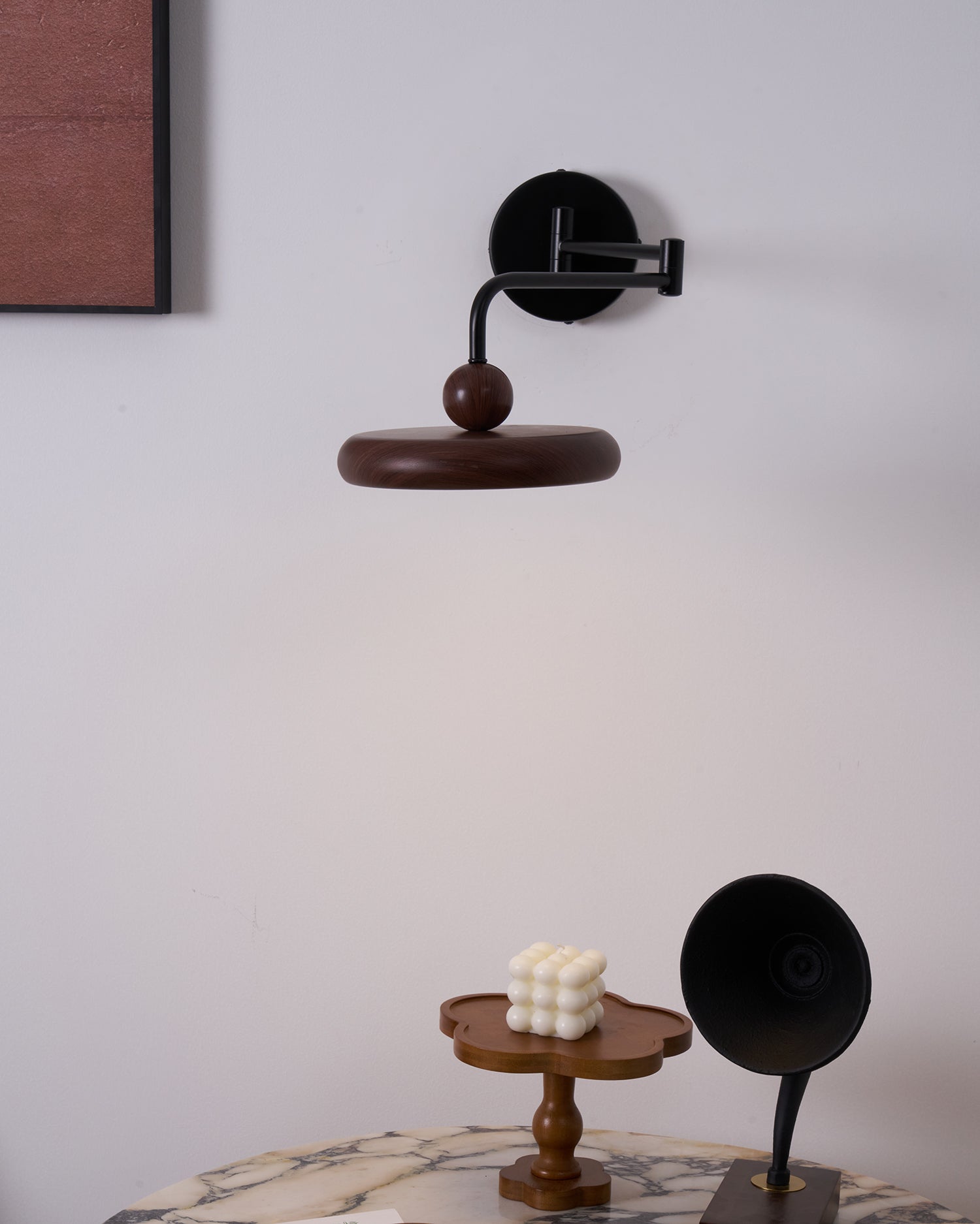 Nella Wooden Wall Light - Lamp Copper