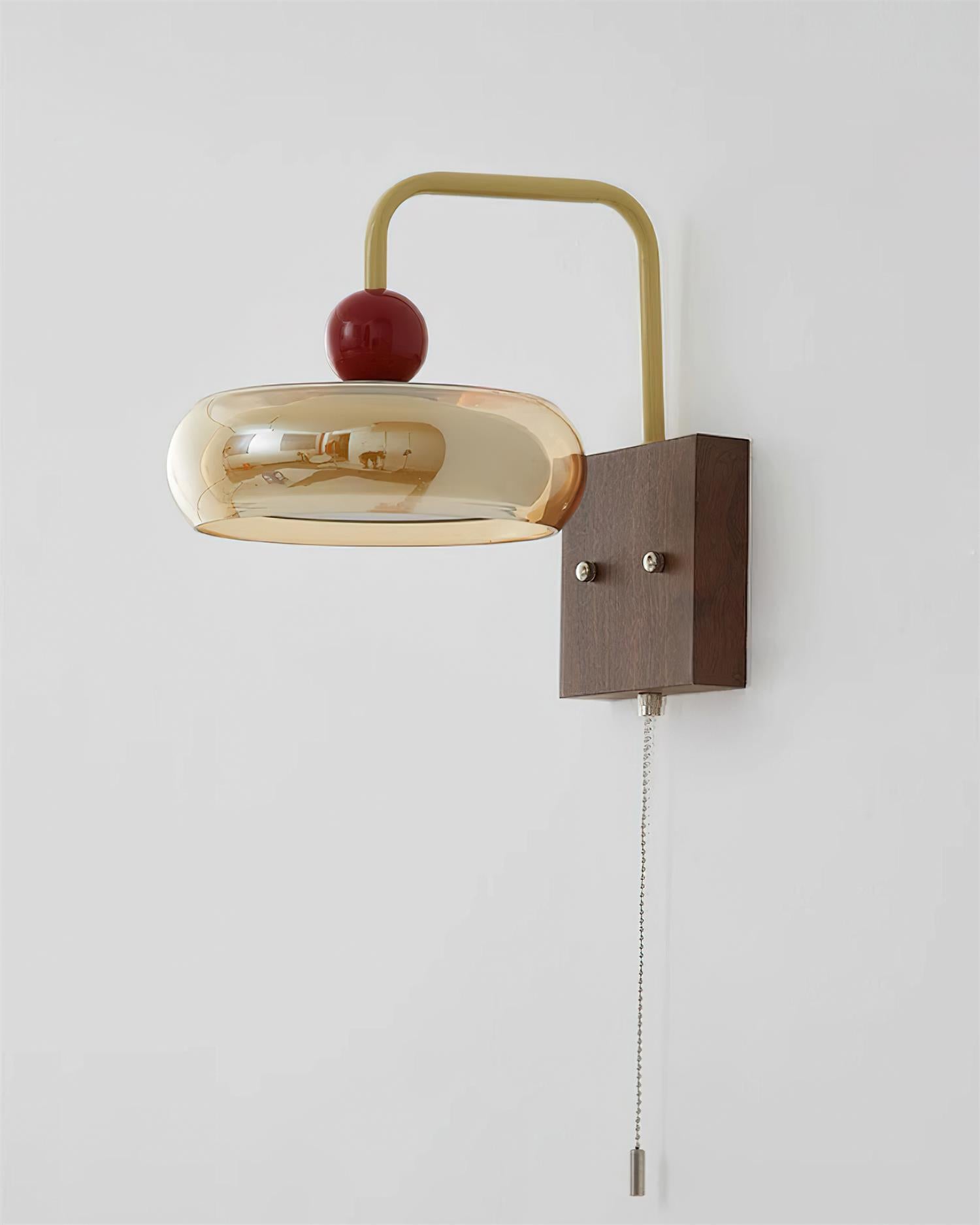 Eplio Retro Metal & Glass Wall Lamp - Lamp Copper