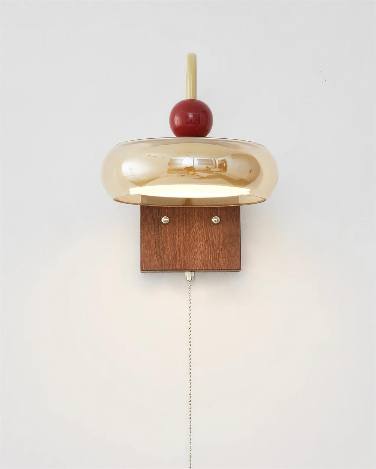 Eplio Retro Metal & Glass Wall Lamp - Lamp Copper