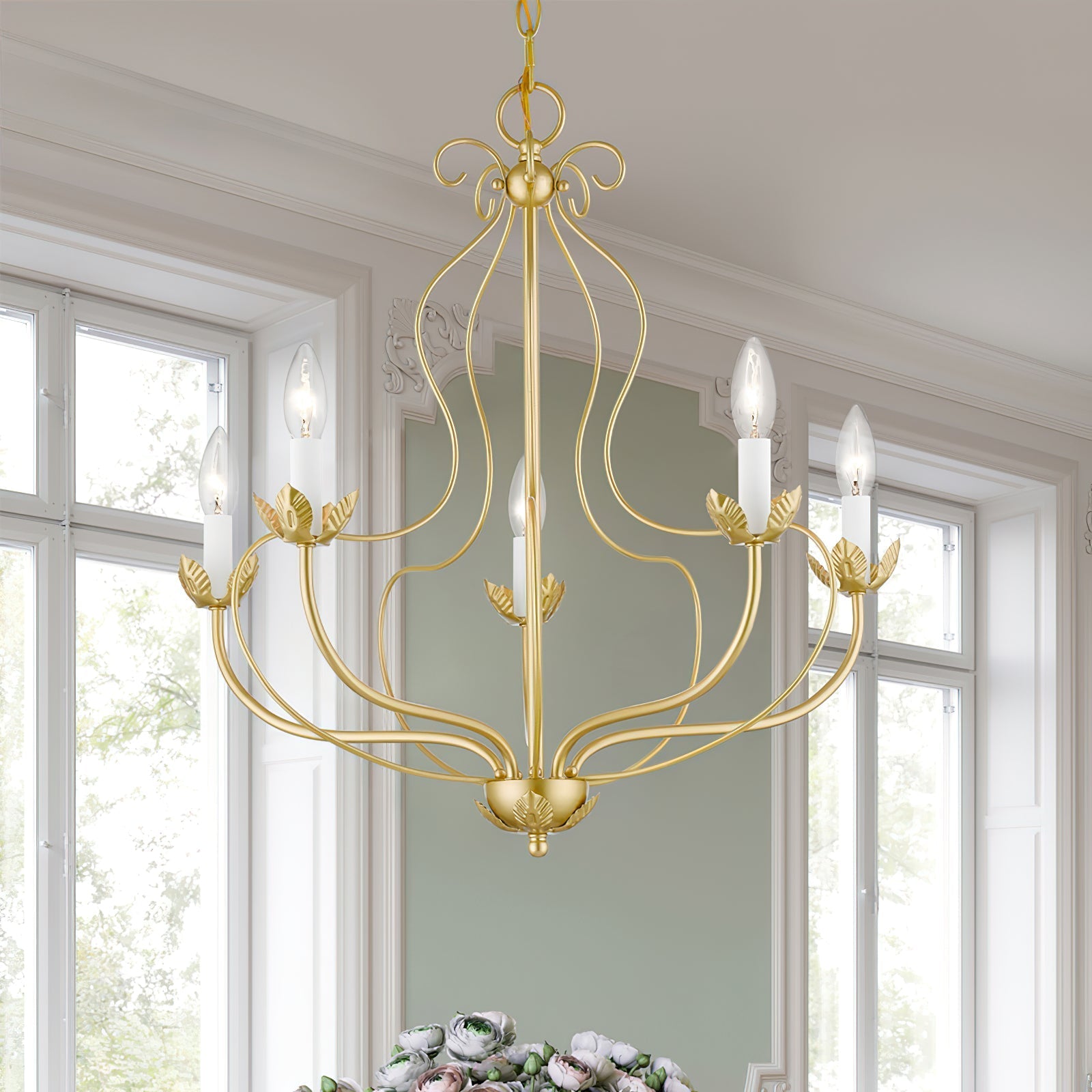 Avtalan Vintage Industrial Metal Chandelier - Lamp Copper