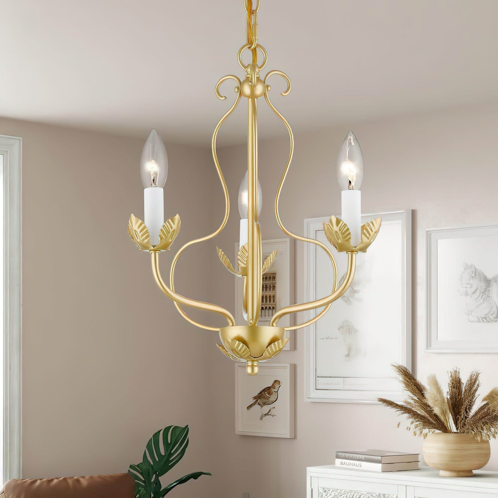 Avtalan Vintage Industrial Metal Chandelier - Lamp Copper
