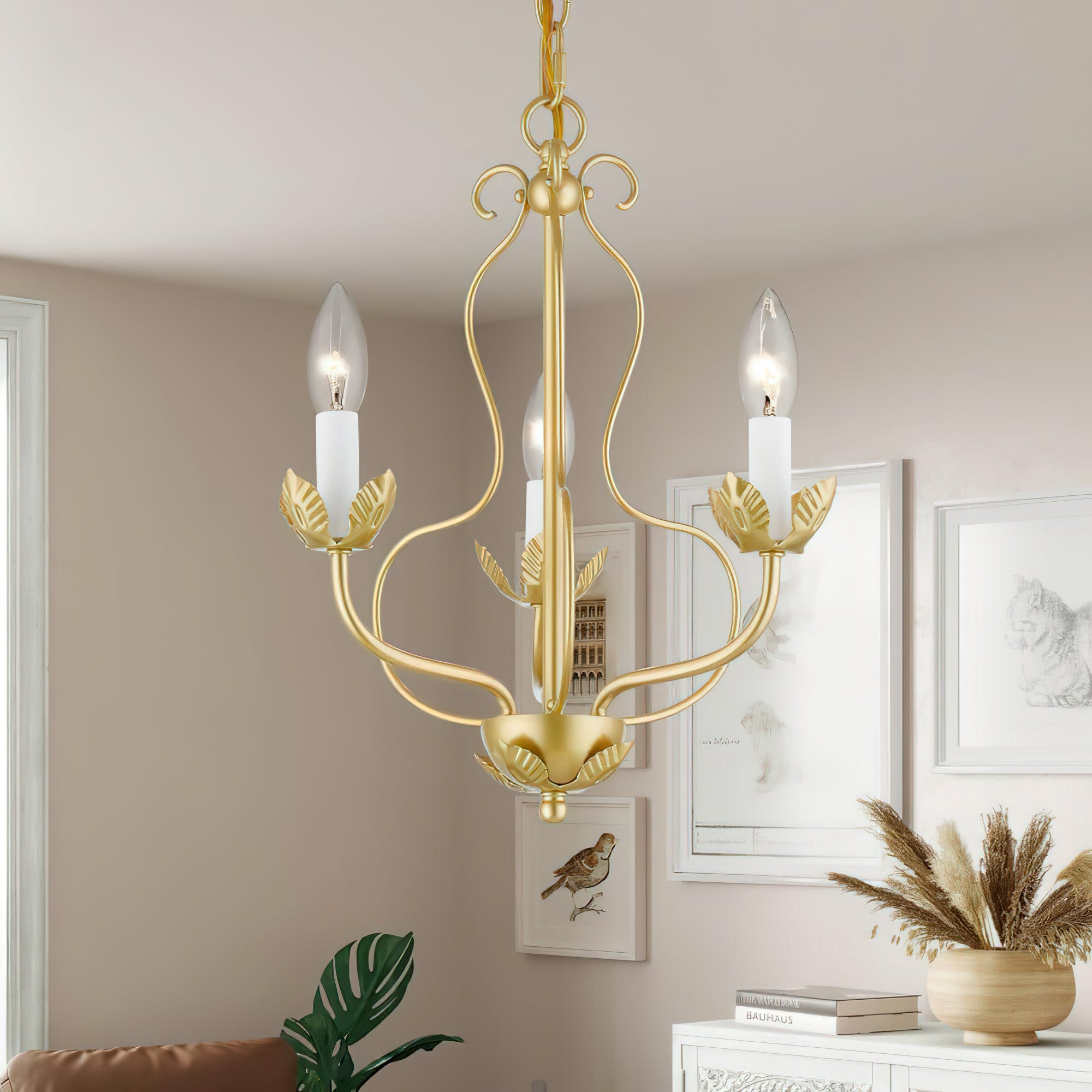 Avtalan Vintage Industrial Metal Chandelier - Lamp Copper