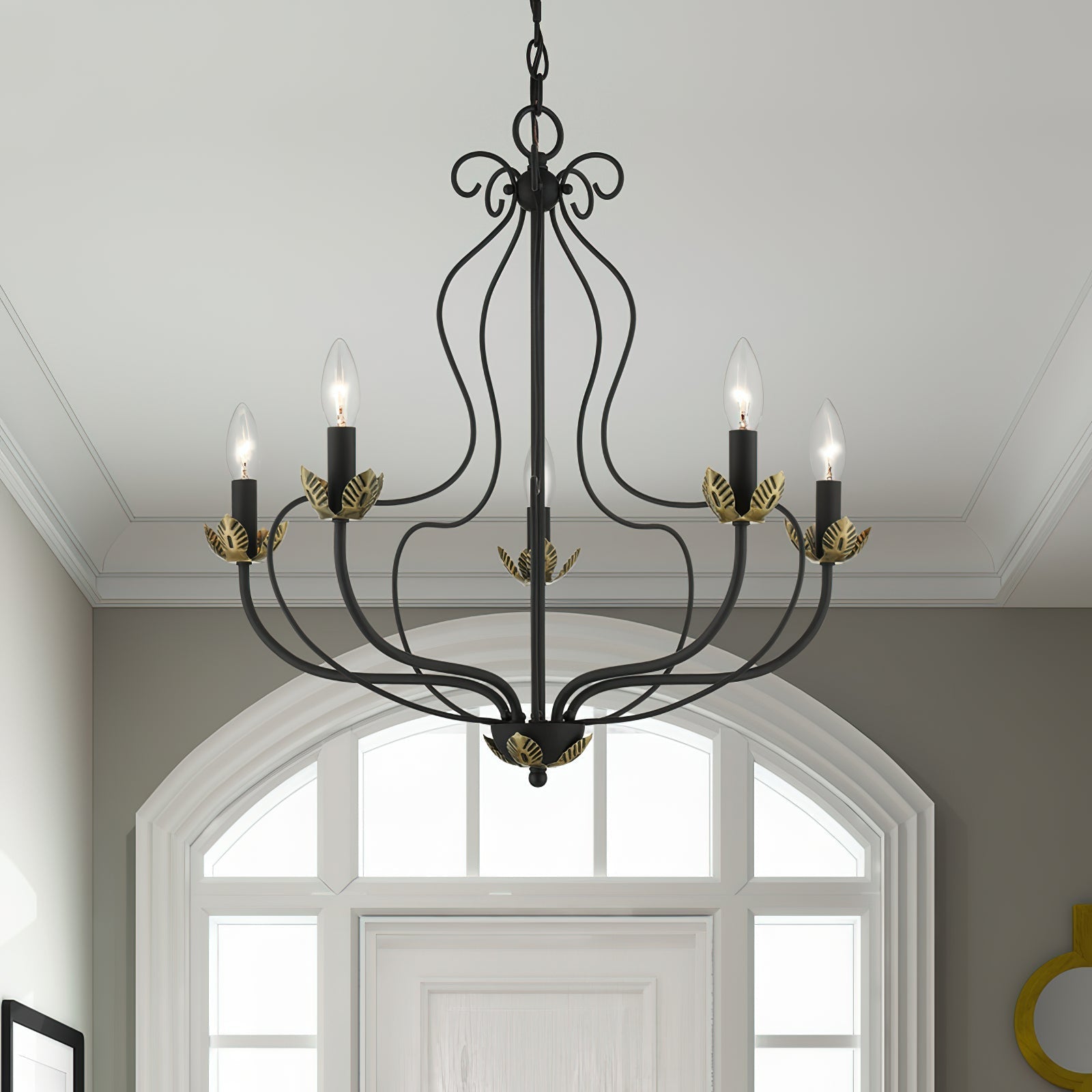 Avtalan Vintage Industrial Metal Chandelier - Lamp Copper