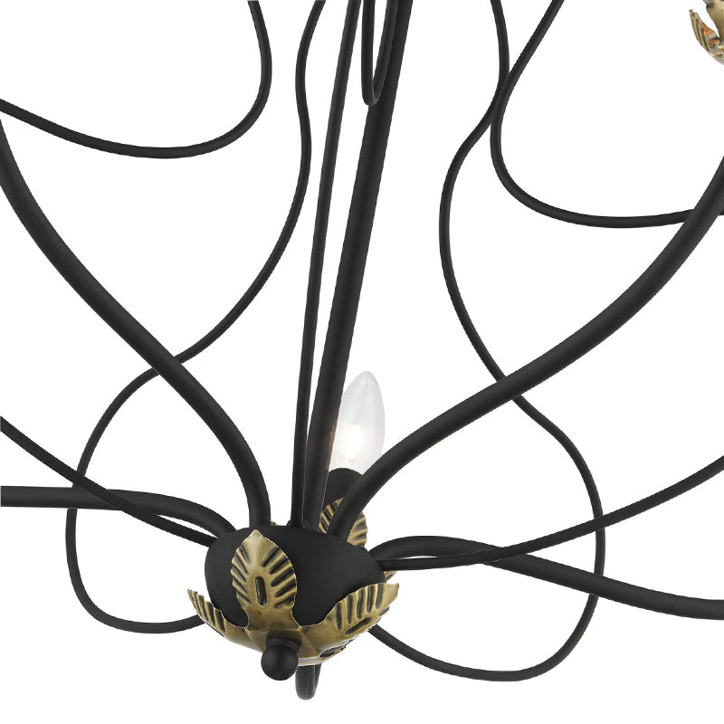 Avtalan Vintage Industrial Metal Chandelier - Lamp Copper