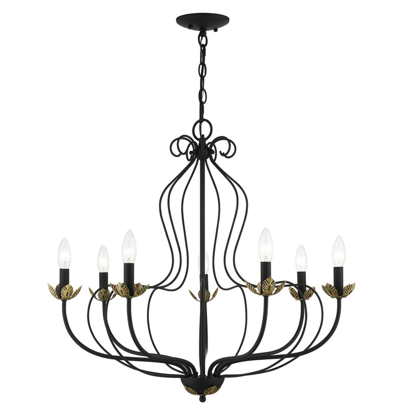 Avtalan Vintage Industrial Metal Chandelier - Lamp Copper