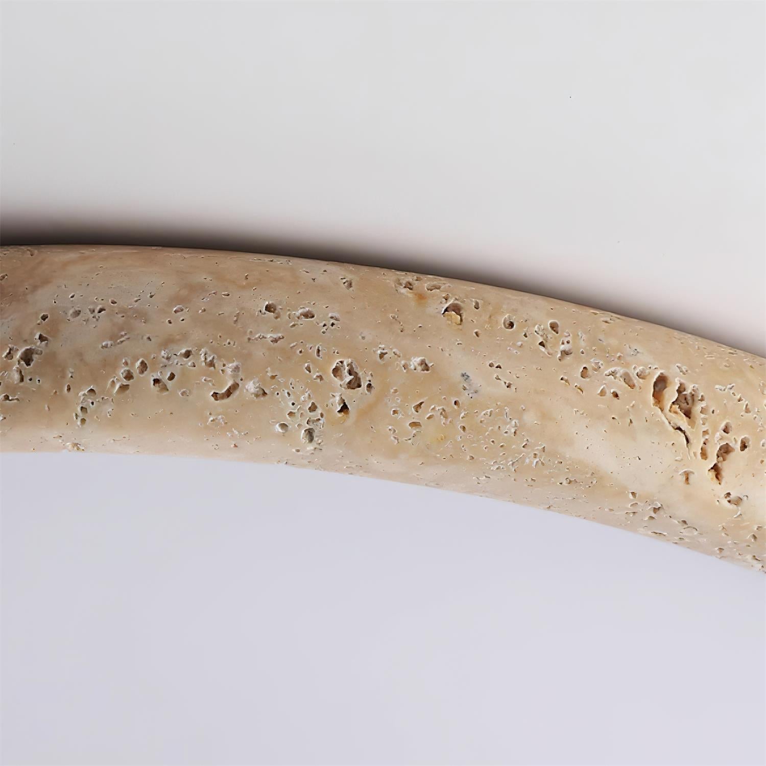 Lunaro Travertine Ceiling Light - Lamp Copper