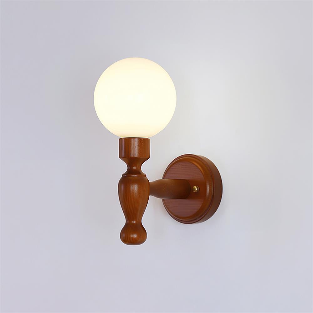 Mapleleaf Wooden Wall Lamp - Lamp Copper