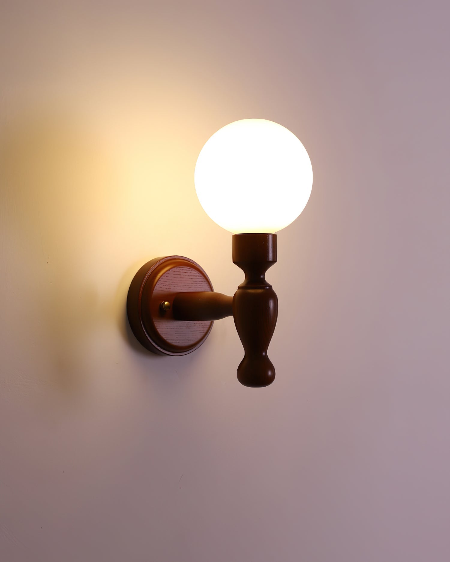Mapleleaf Wooden Wall Lamp - Lamp Copper