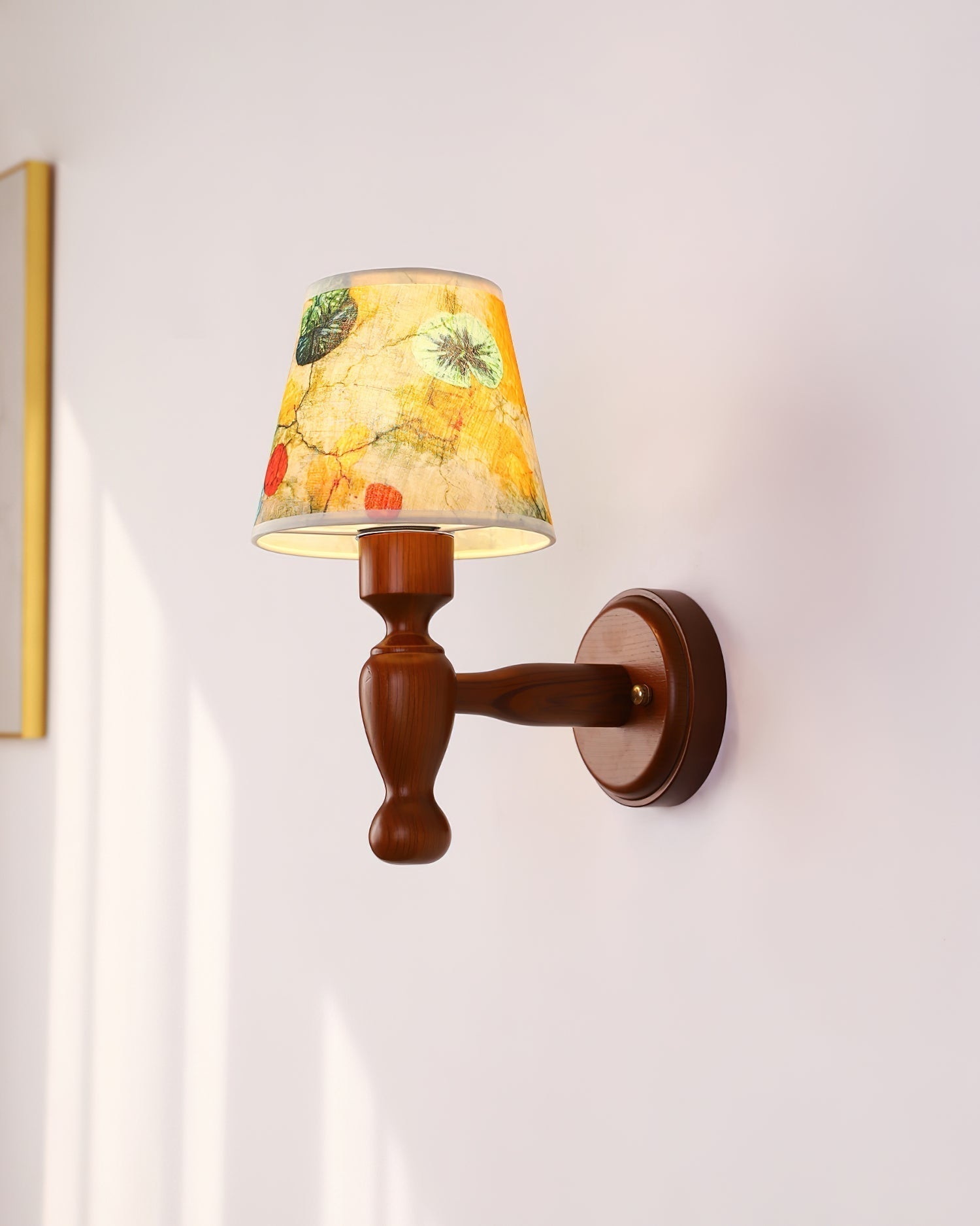 Mapleleaf Wooden Wall Lamp - Lamp Copper