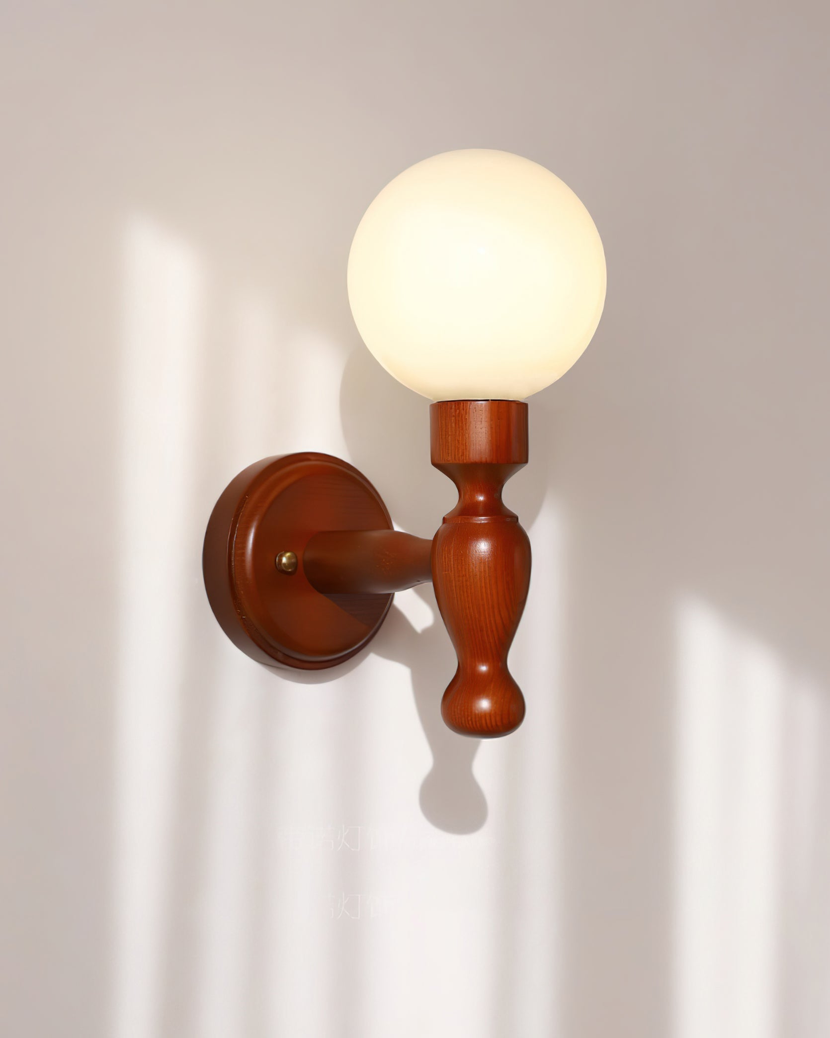 Mapleleaf Wooden Wall Lamp - Lamp Copper