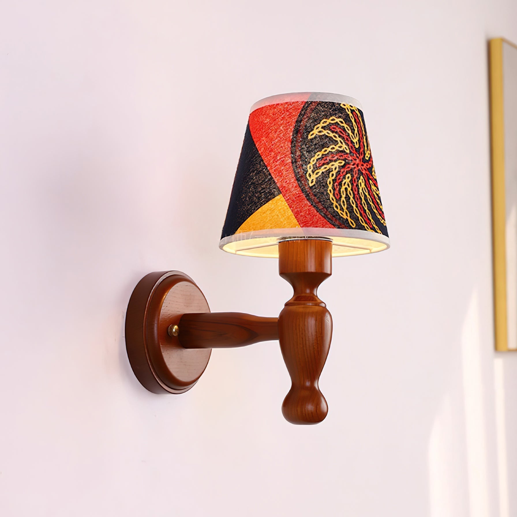 Mapleleaf Wooden Wall Lamp - Lamp Copper