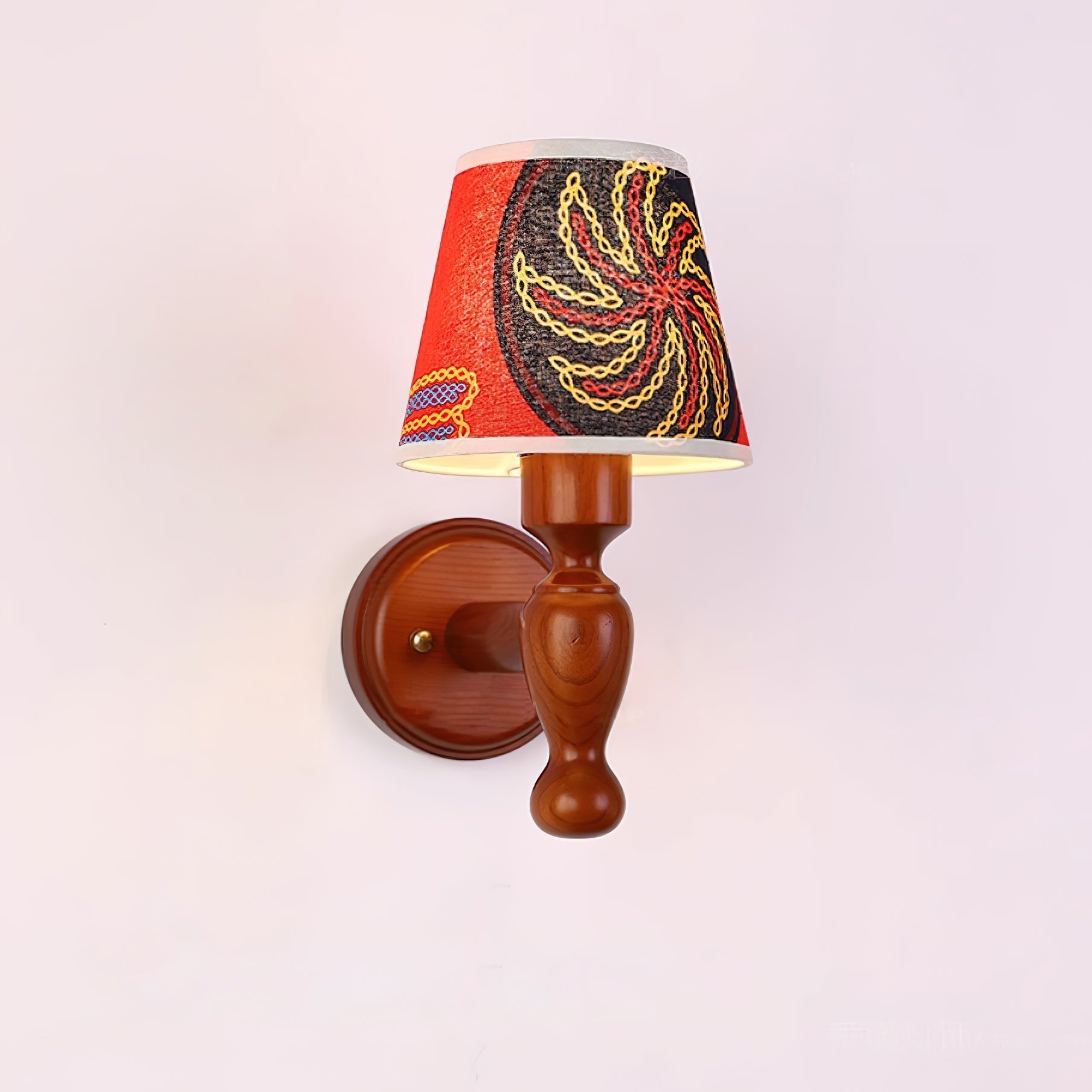 Mapleleaf Wooden Wall Lamp - Lamp Copper