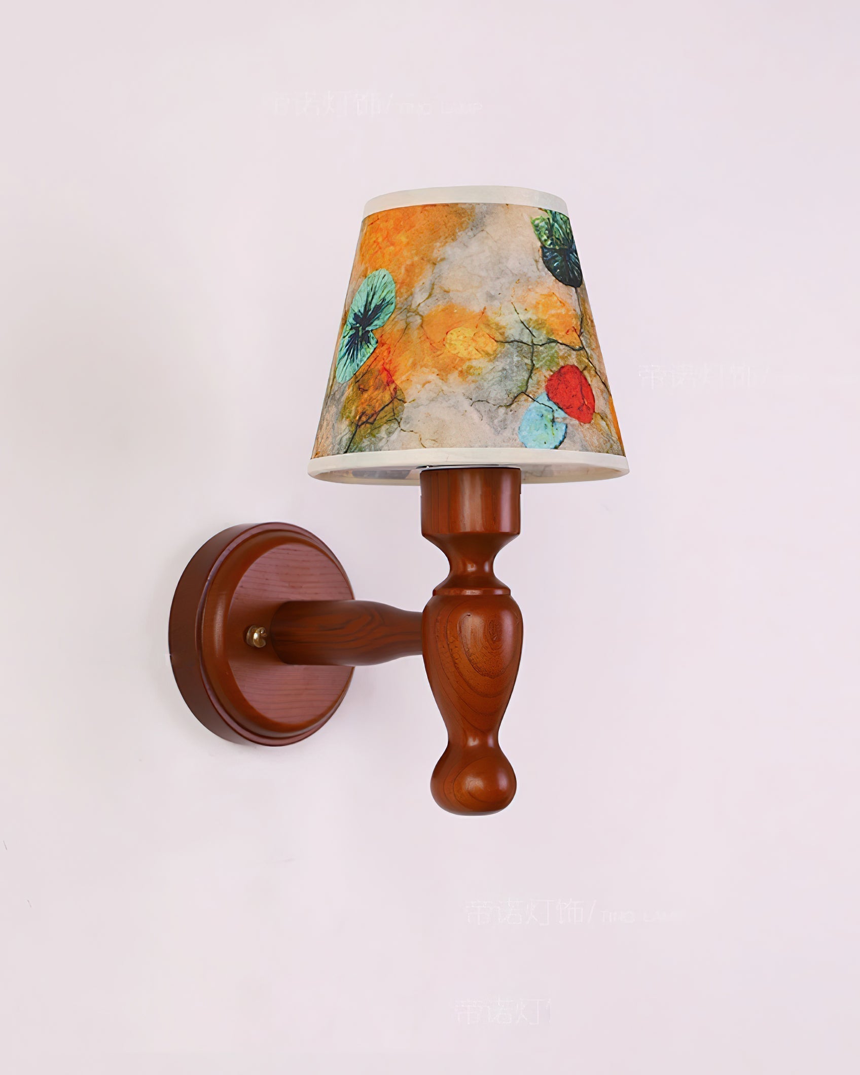 Mapleleaf Wooden Wall Lamp - Lamp Copper