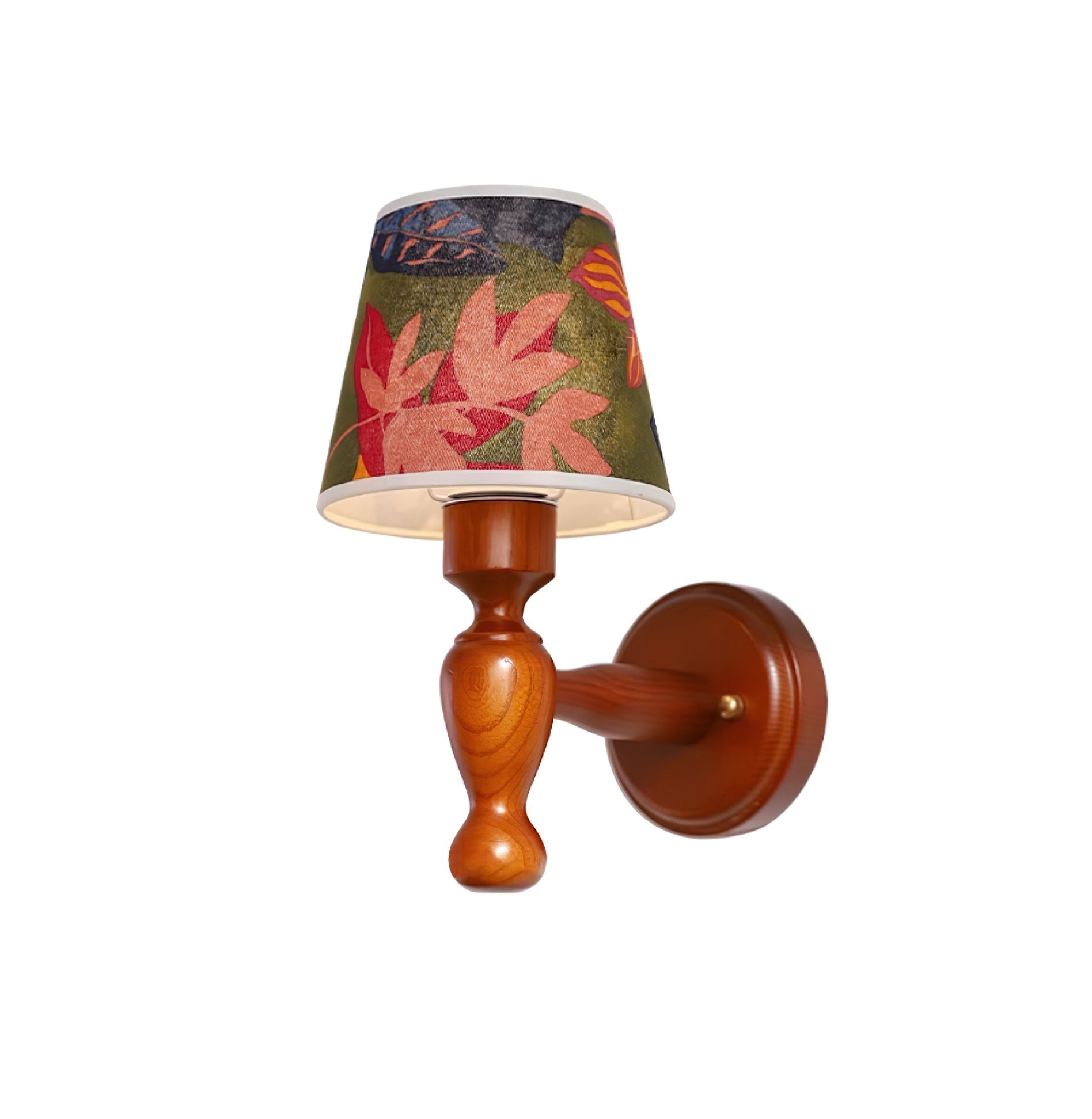 Mapleleaf Wooden Wall Lamp - Lamp Copper