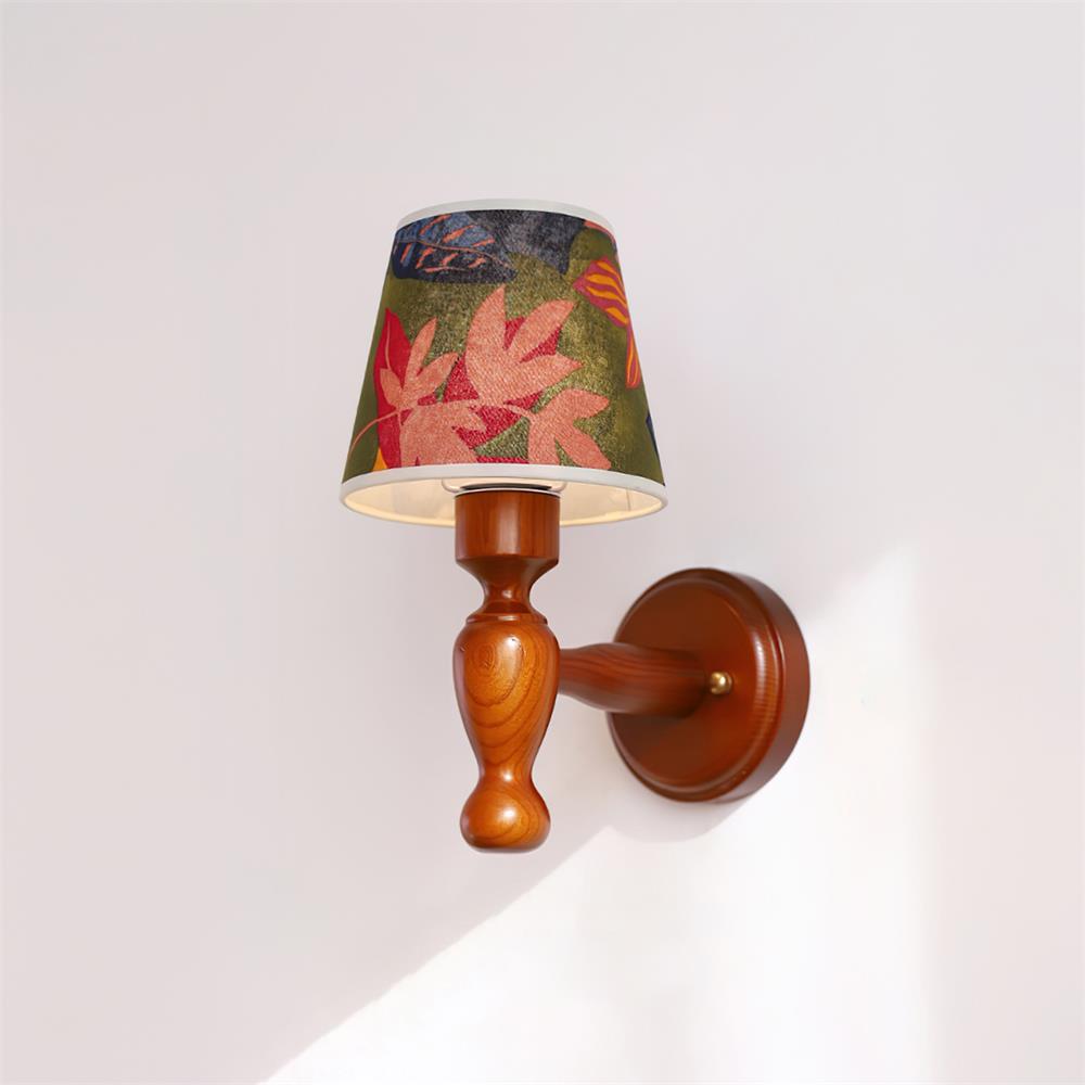 Mapleleaf Wooden Wall Lamp - Lamp Copper
