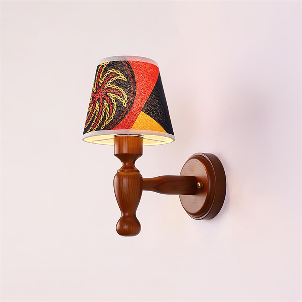 Mapleleaf Wooden Wall Lamp - Lamp Copper
