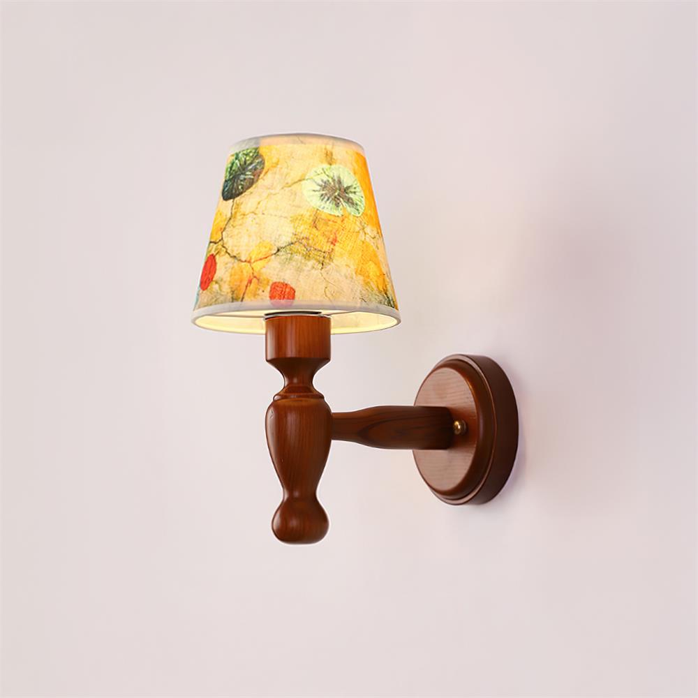 Mapleleaf Wooden Wall Lamp - Lamp Copper