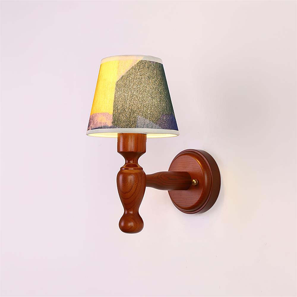 Mapleleaf Wooden Wall Lamp - Lamp Copper