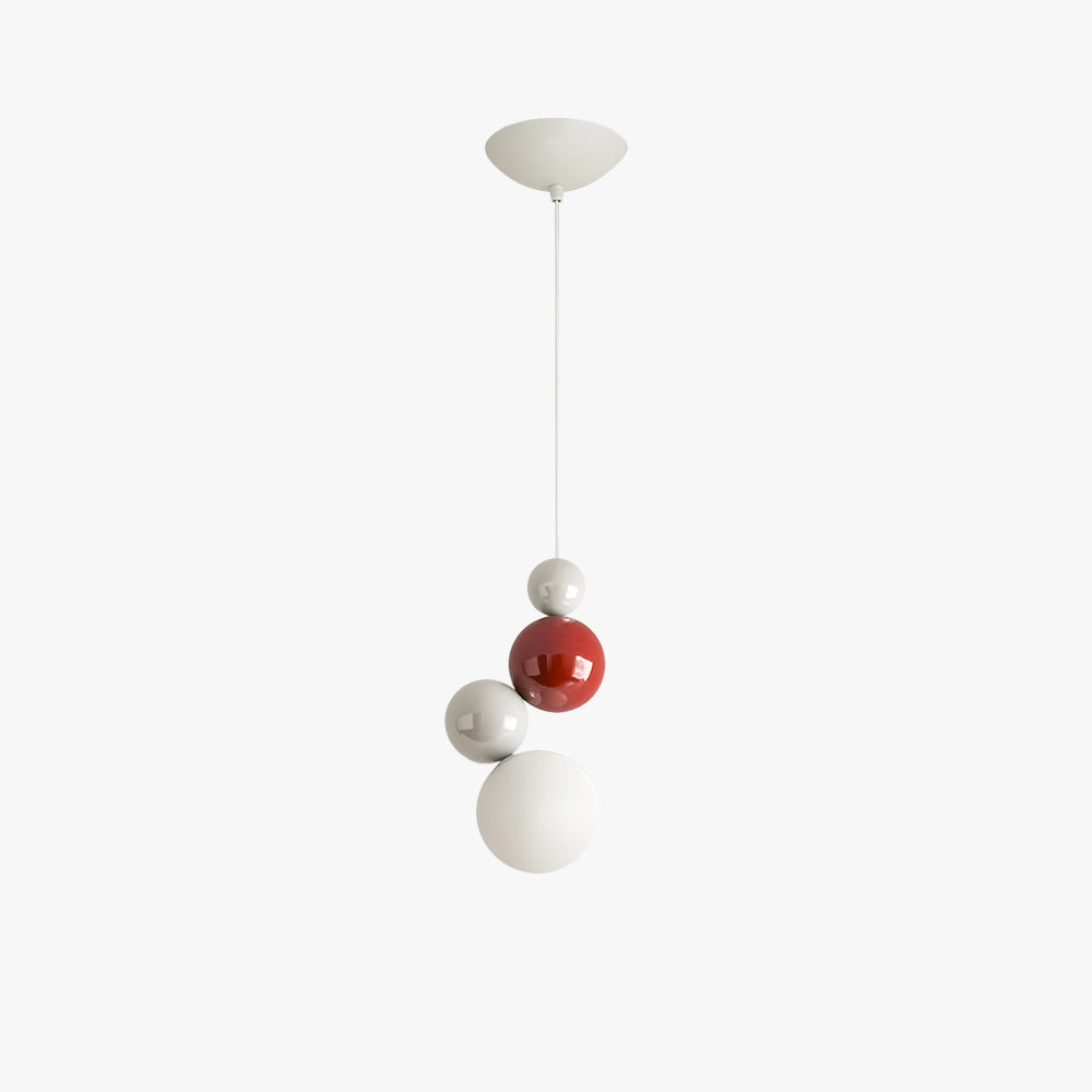 Valentina Modern LED Pendant Light White Metal Bedroom Living Room - Lamp Copper