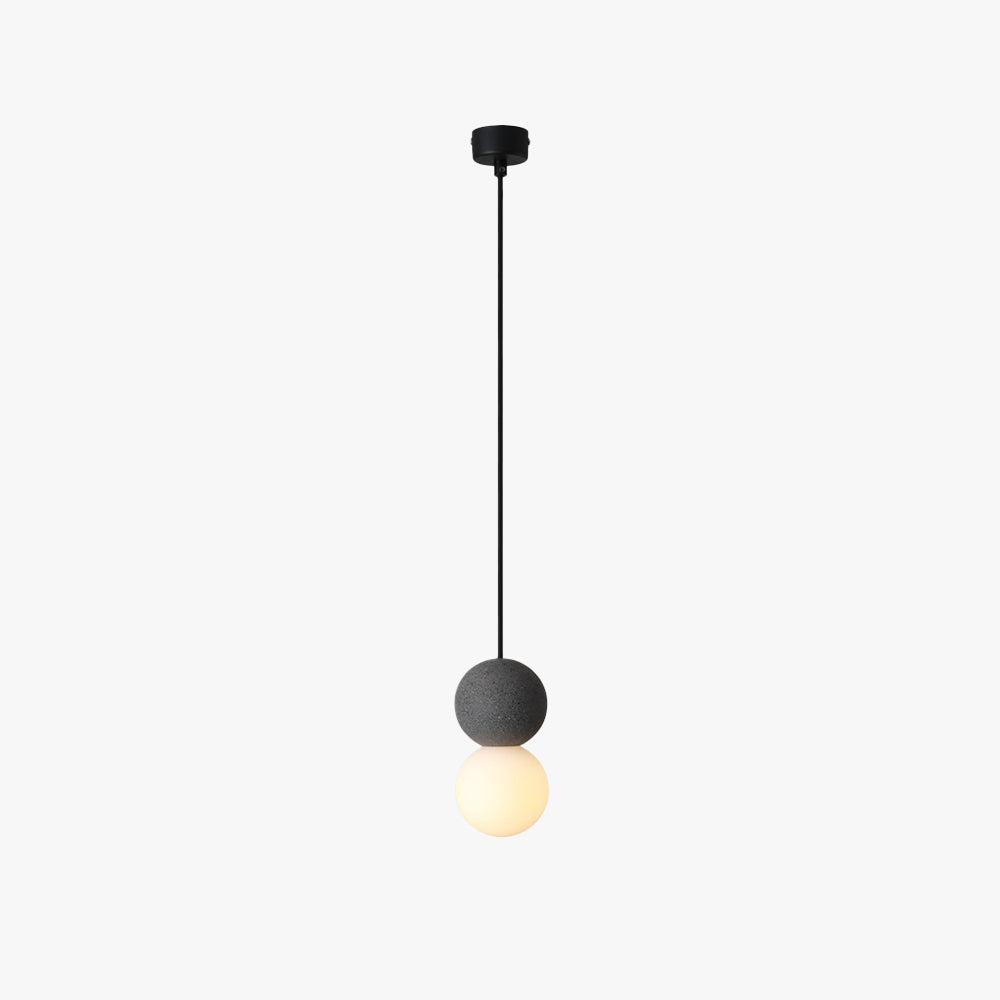 Avi Modern LED Pendant Light Black Metal Bedroom Living Room - Lamp Copper