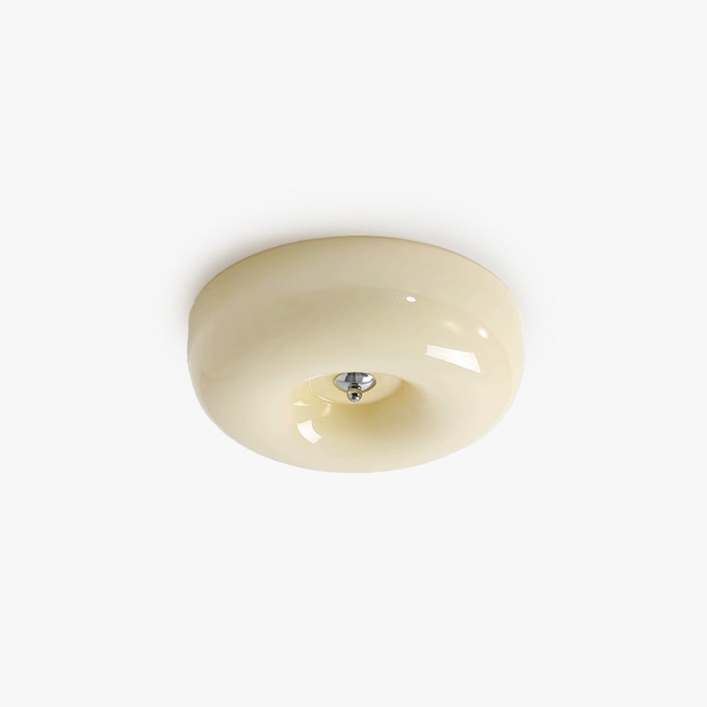 Candy Ceiling Light Cream Glass - Lamp Copper