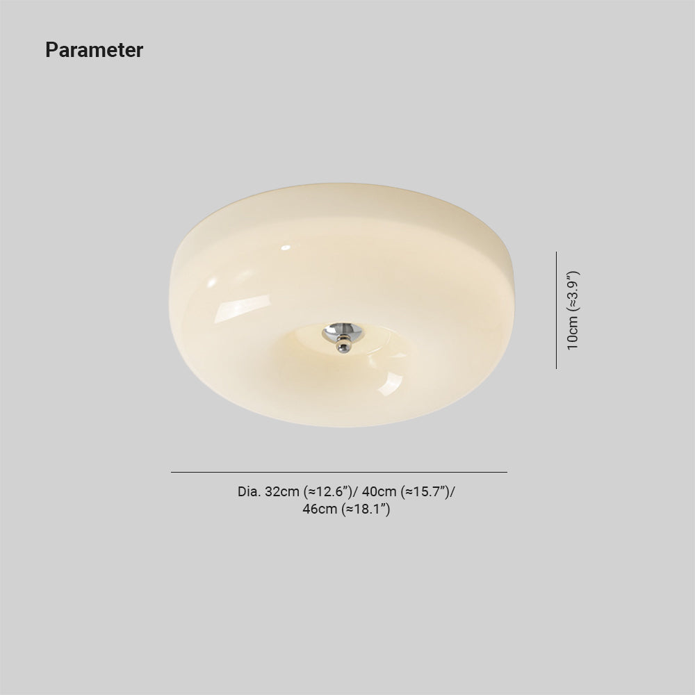 Candy Ceiling Light Cream Glass