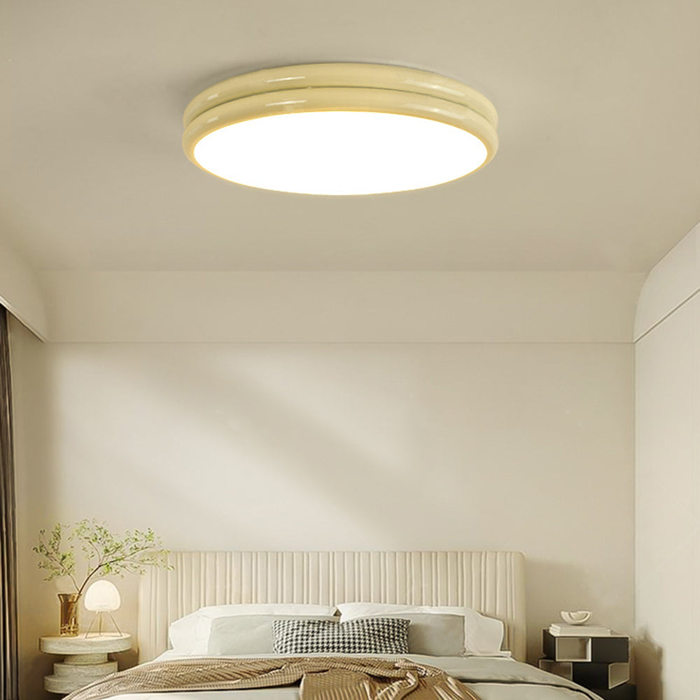 Valentina Minimalism Colorful Flush Mount Ceiling Light Double-layered Design - Lamp Copper