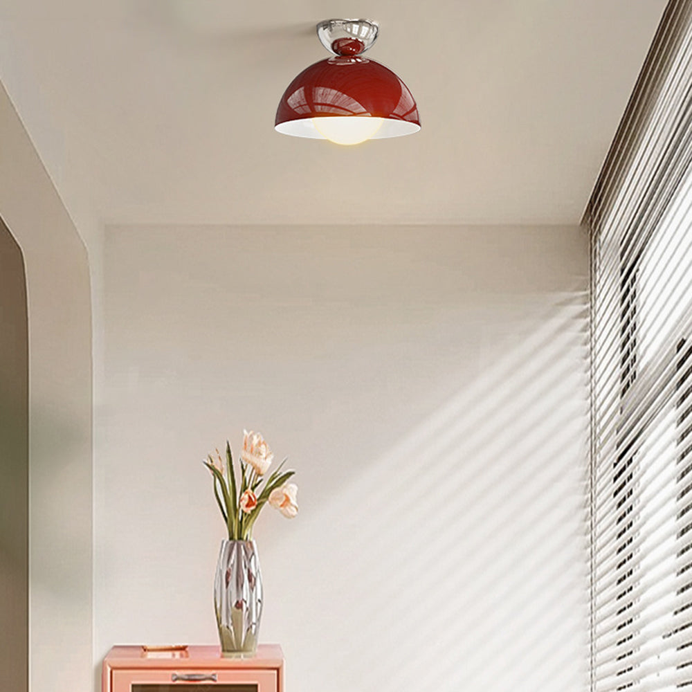 Valentina Simple Modern LED Flush Mount Ceiling Light Metal Balcony - Lamp Copper
