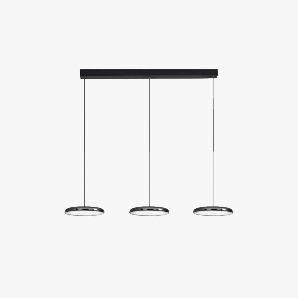 Aria Modern Minimalist Pendant Light Red Black Silver Metal Bedroom - Lamp Copper