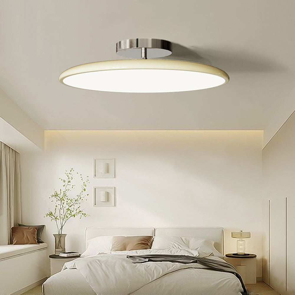 Valentina Vintage Flush Mount Ceiling Light Metal Red/White/Green LED Bedroom - Lamp Copper