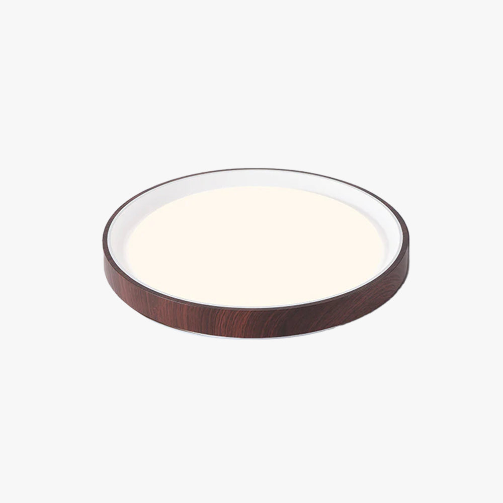 Arisha Modern LED Flush Mount Ceiling Light White Wood Kitchen - Lamp Copper
