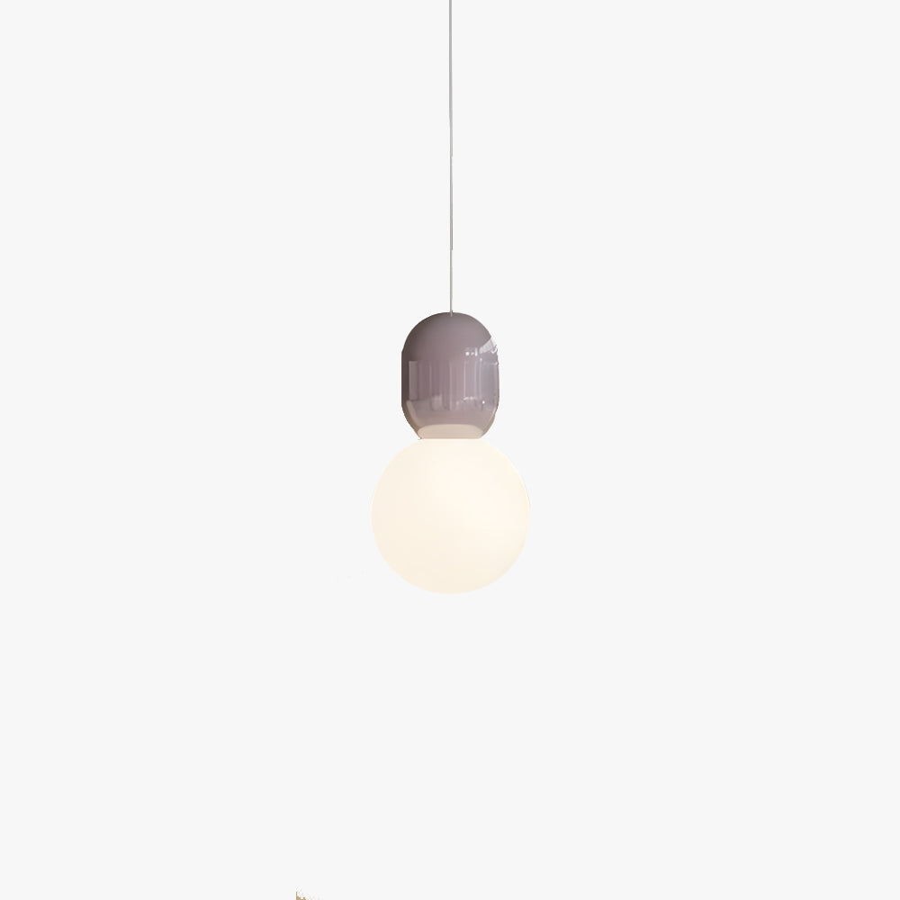Valentina Modern Minimalist Glass/Metal Pendant Light Dining Room - Lamp Copper