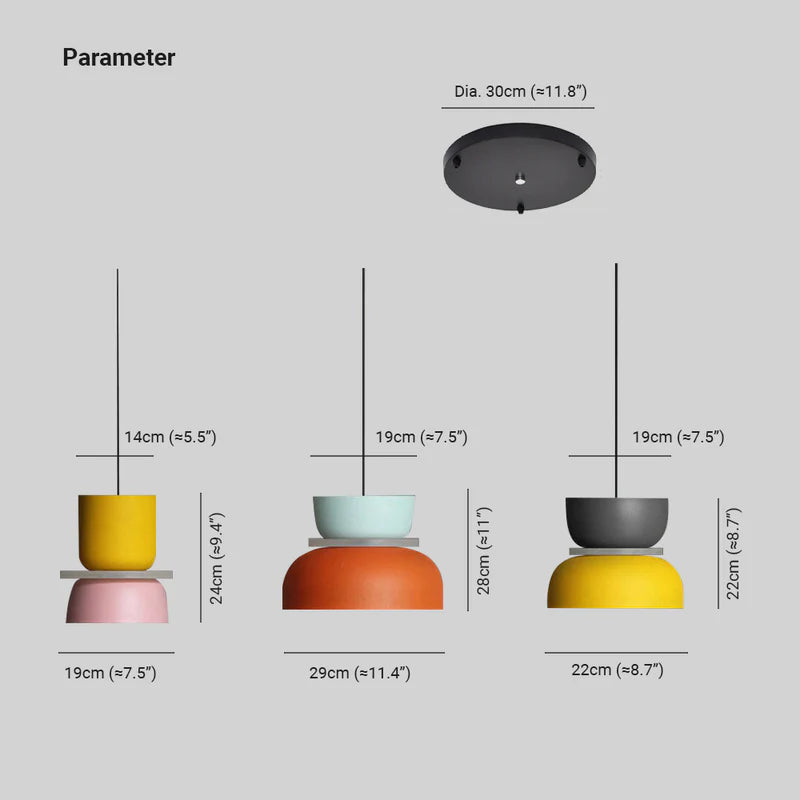 Jojo Pendant Light Contrast Color - Lamp Copper