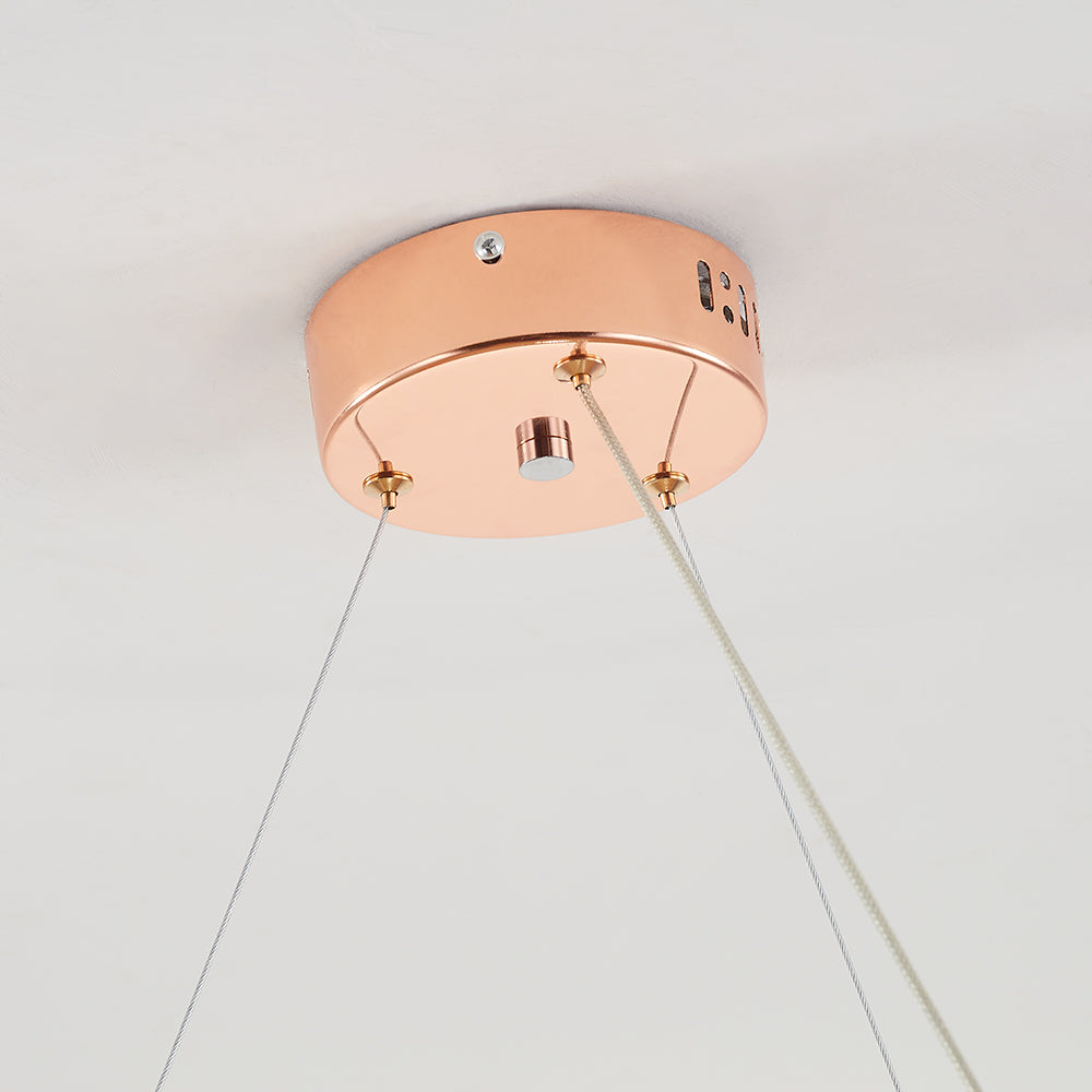 Arisha Tassel Chain Art Deco Pendant Light Silver/Gold Living Room/Hall - Lamp Copper