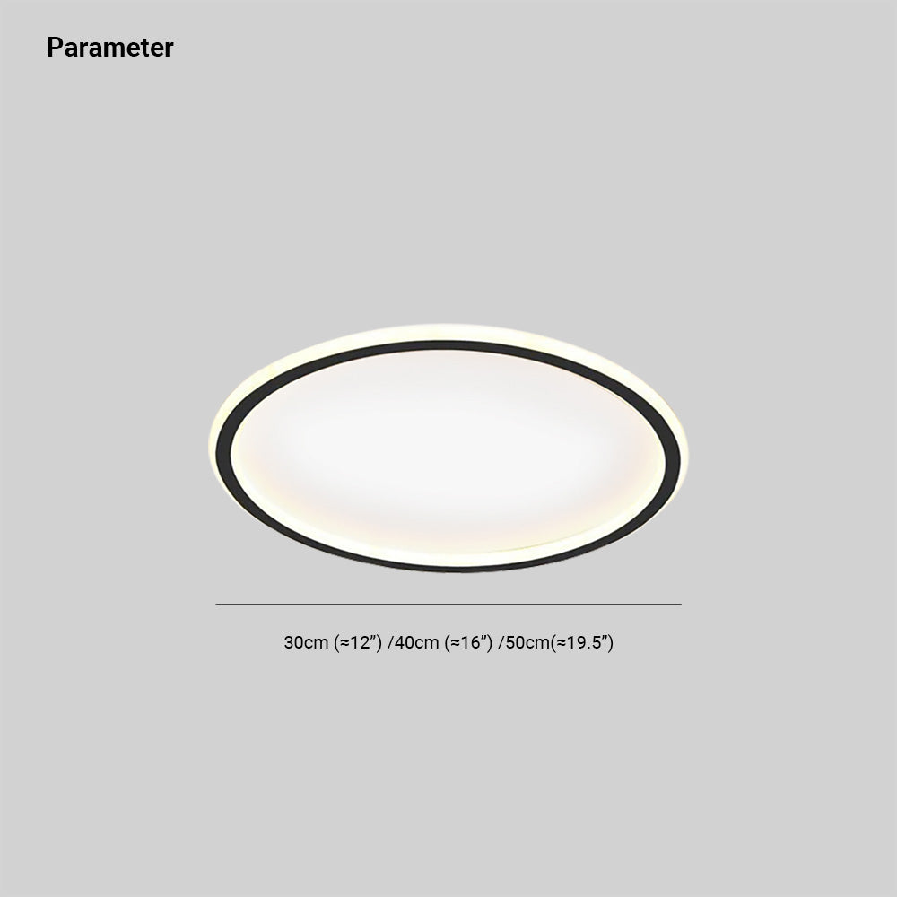 Quasso Flush Mount Ceiling Light Modern LED Round - Lamp Copper