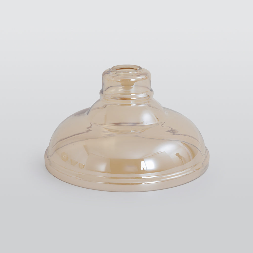 June Industrial Glass Pendant Light Clear/Amber/Smoke Grey - Lamp Copper