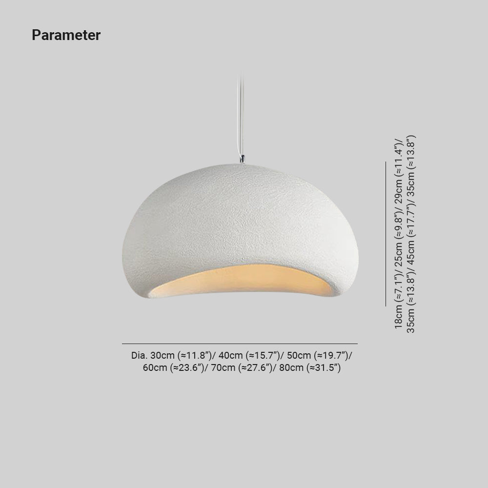 Avi Wabi-Sabi Spherical Cloud Pendant Light - Lamp Copper