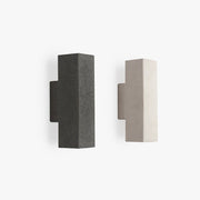 Ray Minimalist Cement Square Outdoor Wall Lamp, White - Lamp Copper