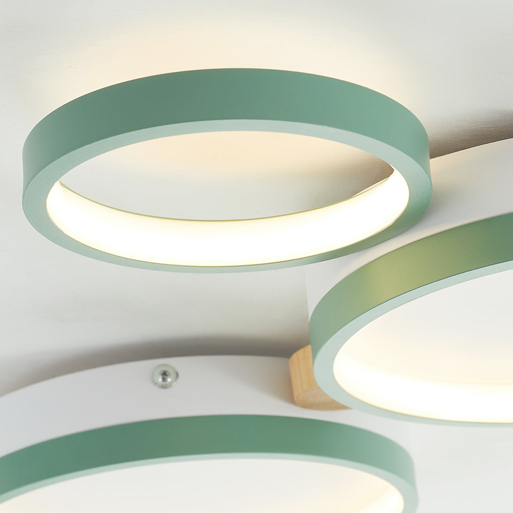 Arisha Round Flush Mount Ceiling Light 3 Colour 3/4/5/6/7 Heads - Lamp Copper