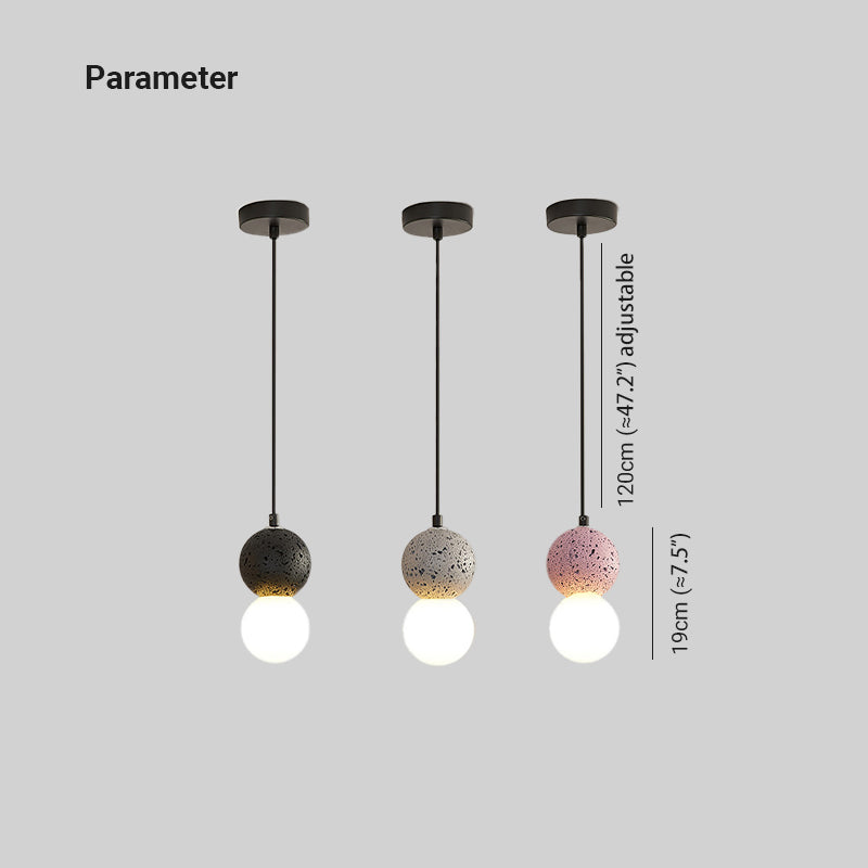 Kessie Pendant Light Travertine - Lamp Copper