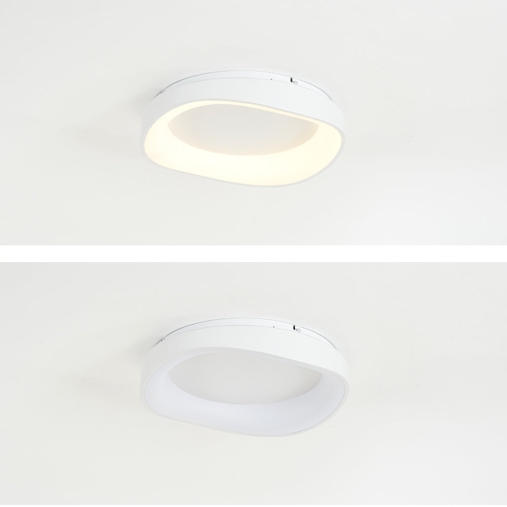 Arisha Modern Wave Flush Mount Ceiling Light - Lamp Copper
