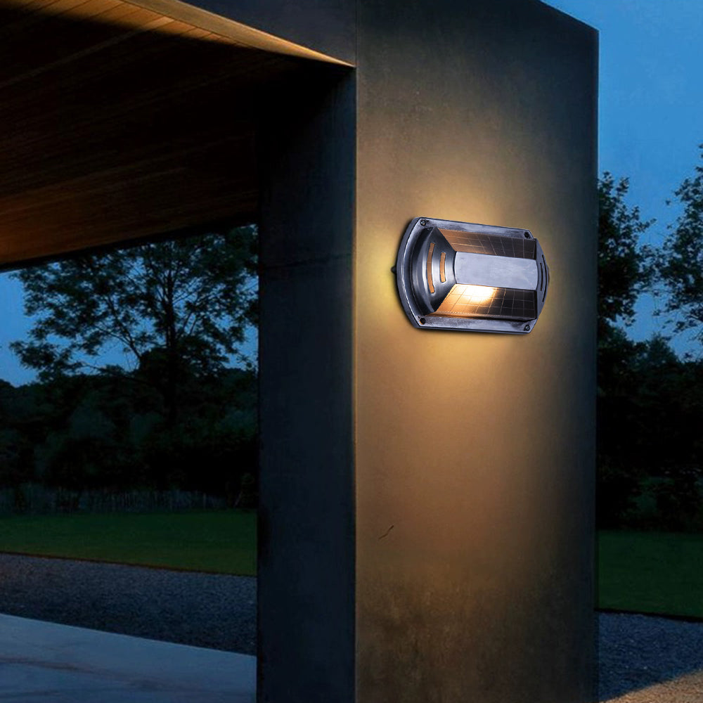 Wyre Wall Lamp Geometric Modern Metal Glass Outdoor - Lamp Copper