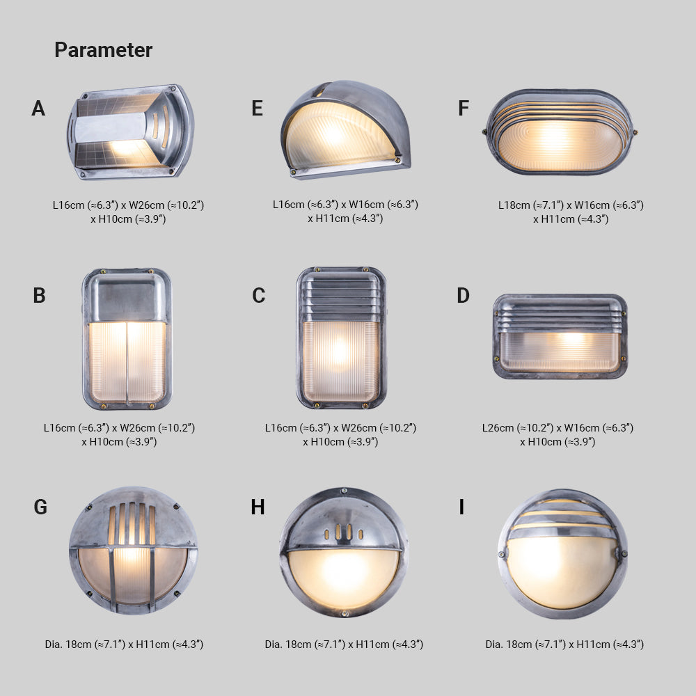 Wyre Wall Lamp Geometric Modern Metal Glass Outdoor - Lamp Copper