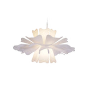 Niva Elegant Flower Pendant Light White - Lamp Copper