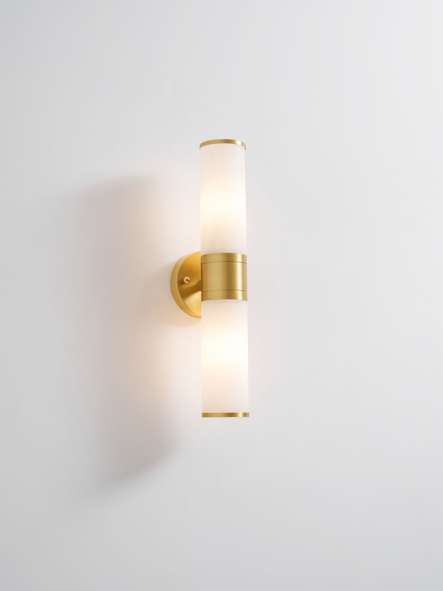 Kaia Minimalist Alabaster Wall Lamp - Lamp Copper